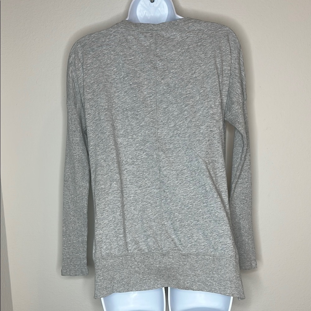 Bobi Light Gray Long Sleeve Top - Picture 3 of 3